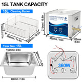 Ultrasonic Cleaner 15L