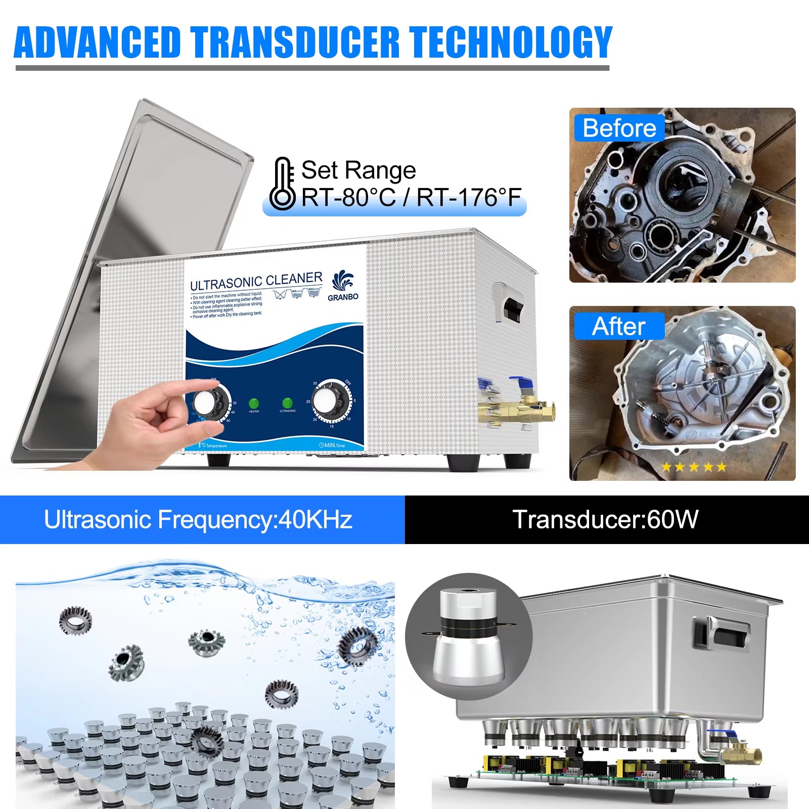 Ultrasonic Cleaner 22L