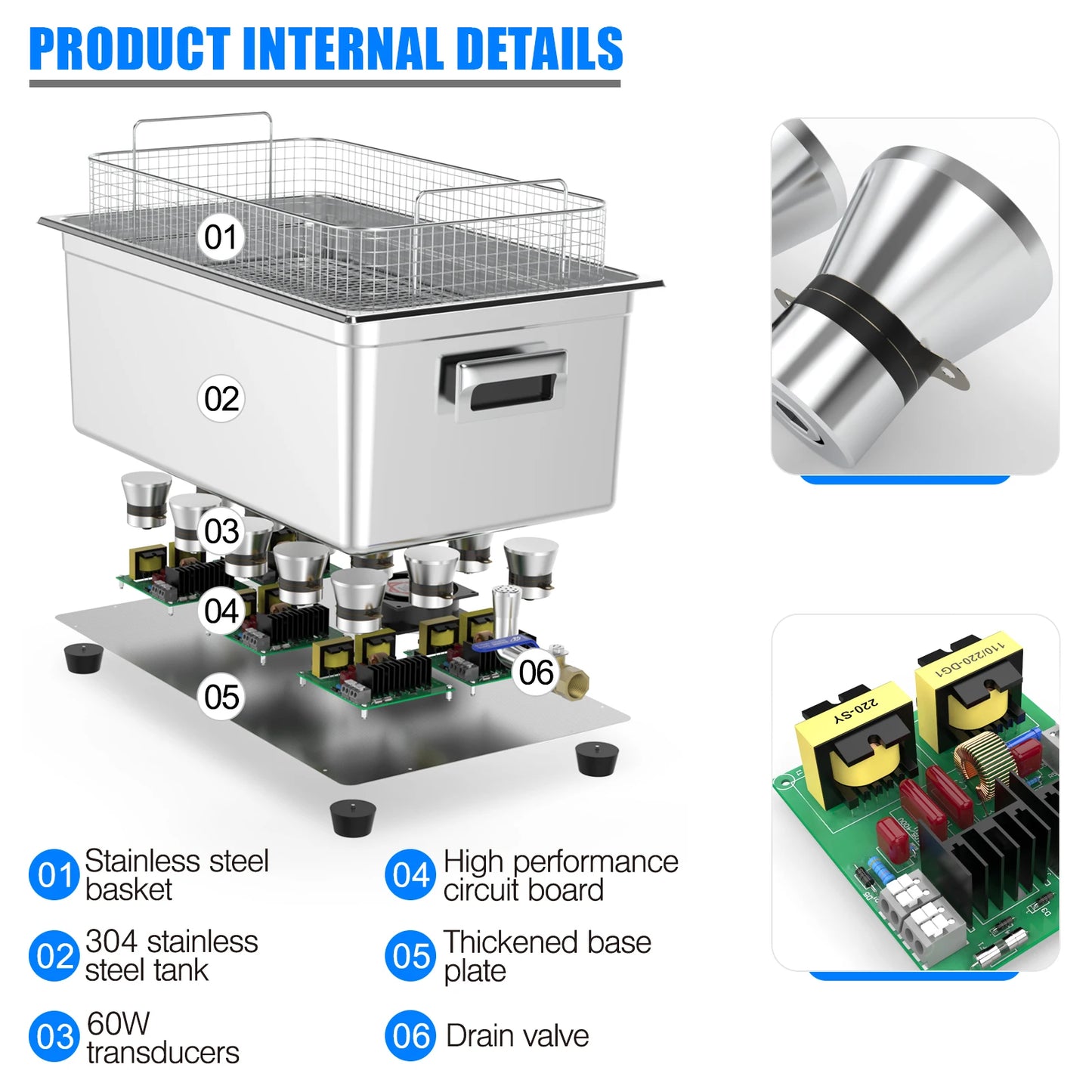 Ultrasonic Cleaner 22L