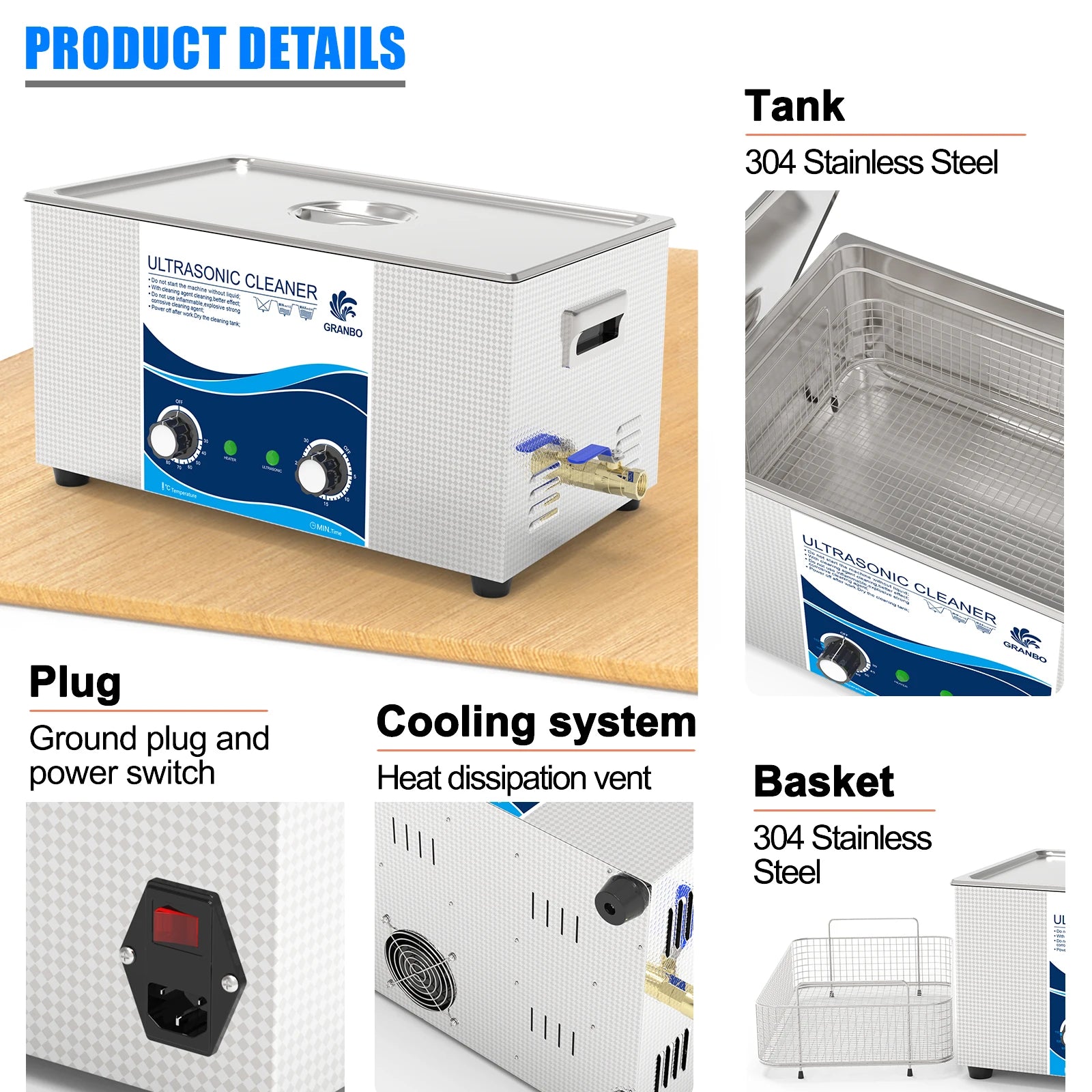 Ultrasonic Cleaner 22L