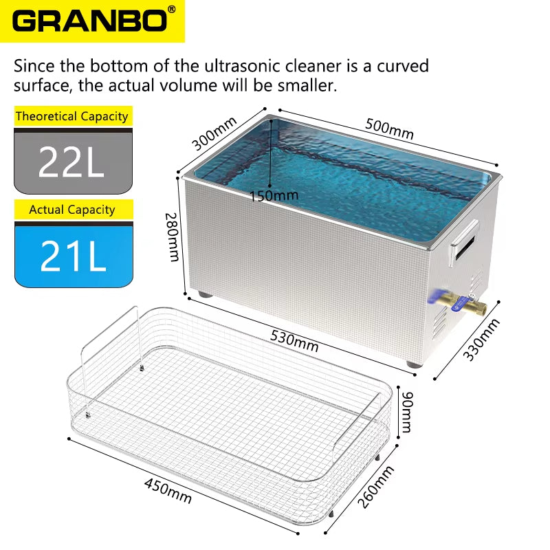 Ultrasonic Cleaner 22L