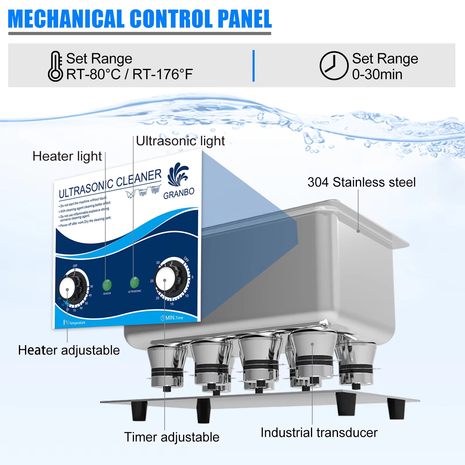 Ultrasonic Cleaner 22L
