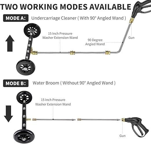 Undercarriage Pressure Washer Water Broom