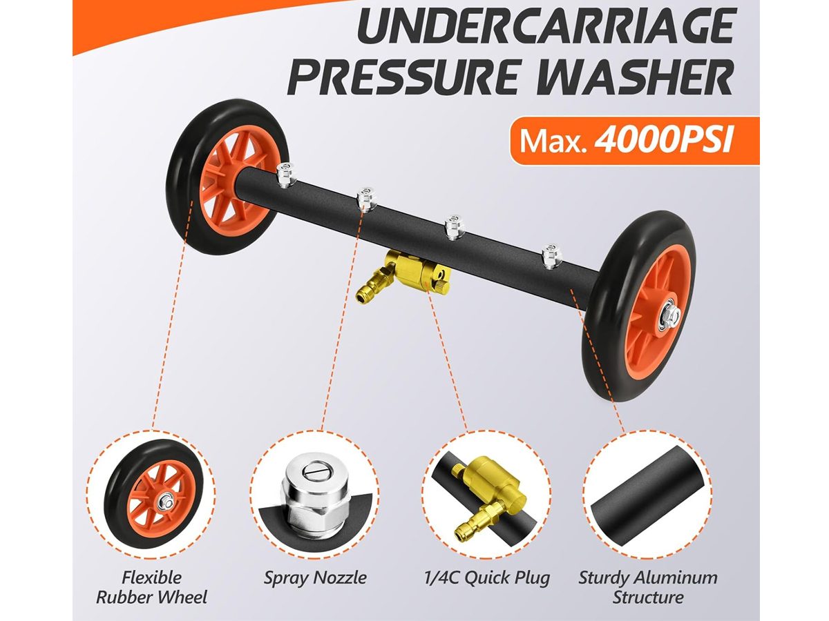 Undercarriage Pressure Washer Water Broom