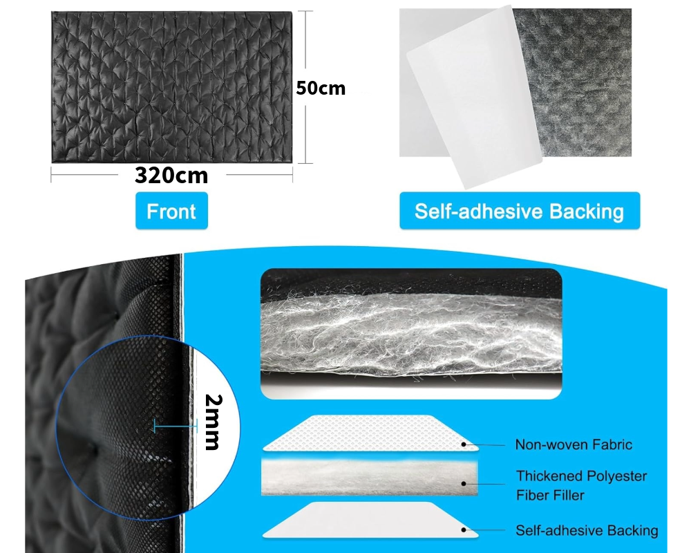 Car Butyl Rubber Sound Deadener Sound Proofing NoiseProofing Self Adhesive