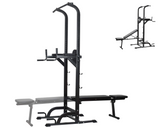 Weight Bench Chin Up Pull Up Station Power Tower