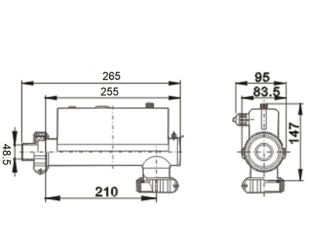 Inline Spa Thermostat H20-R2 - Whirlpool Bathtub SPA Pool