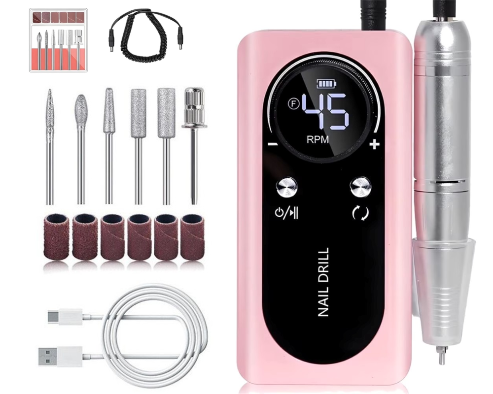 Electric Nail Drill Kit Machine 45000RPM