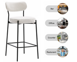 Set of 2 Bar Stools Counter Bar Stool