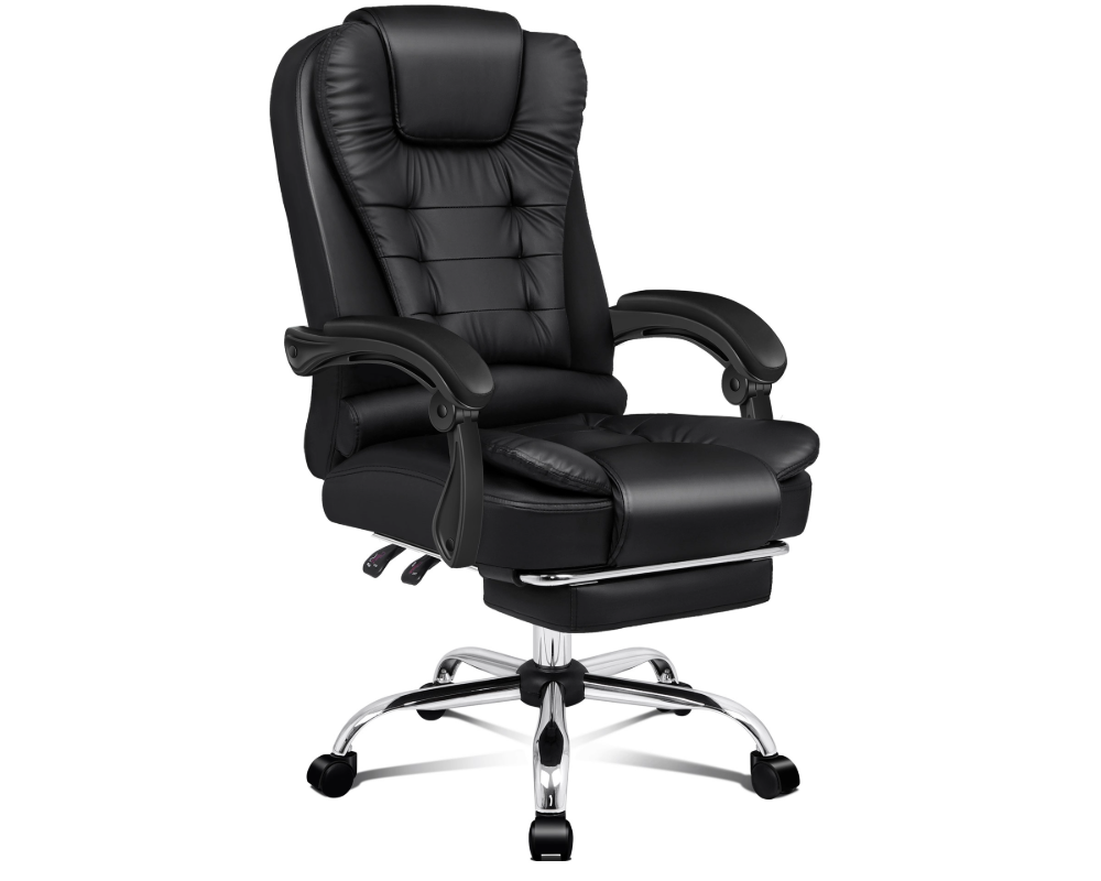 Reclining Leather Ergonomic Gaming Chair Office Massage Chair