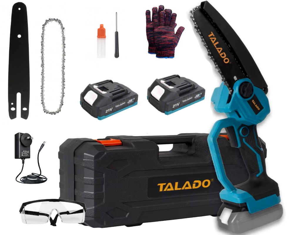 Mini Chain saw Cordless Power Chain Saws 6" with Extension Pole & Battery System