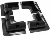 4 Solar Panel Mounting Bracket Black Corner Set Kit