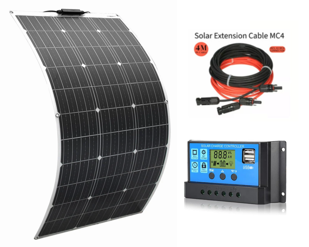 120W Solar Panel Flexible Kit