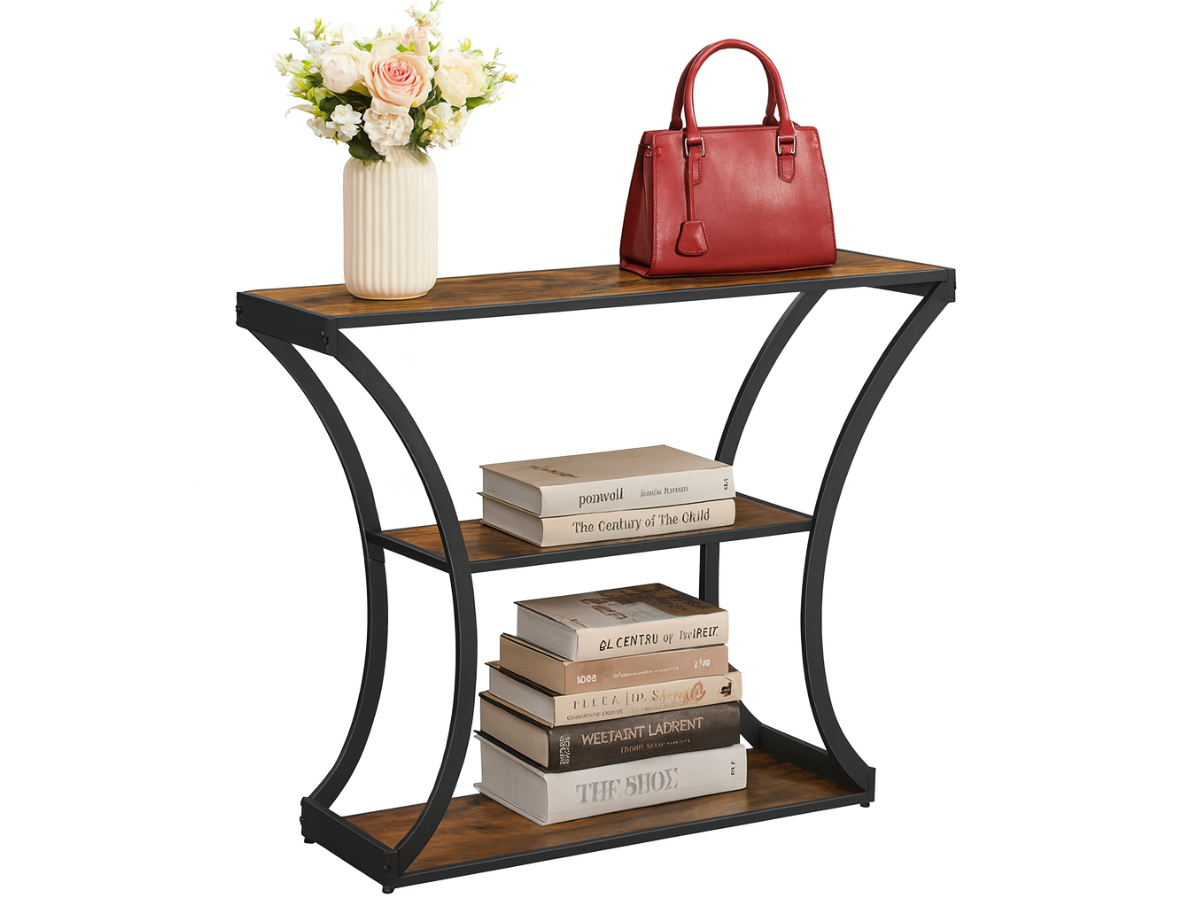 Vasagle 3-Tier Console Table with Curved Legs