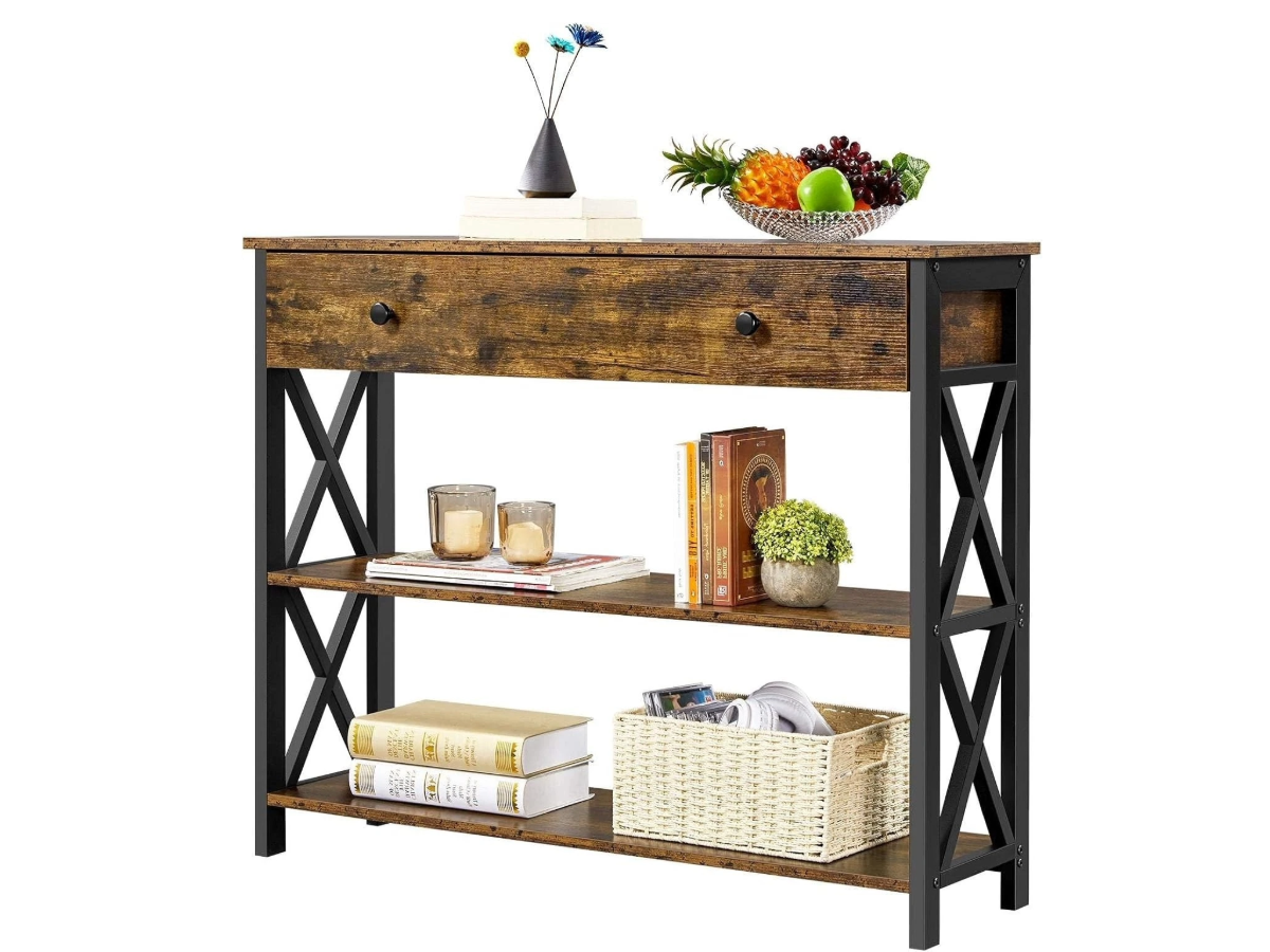Console Table Hallway Table With Shelves
