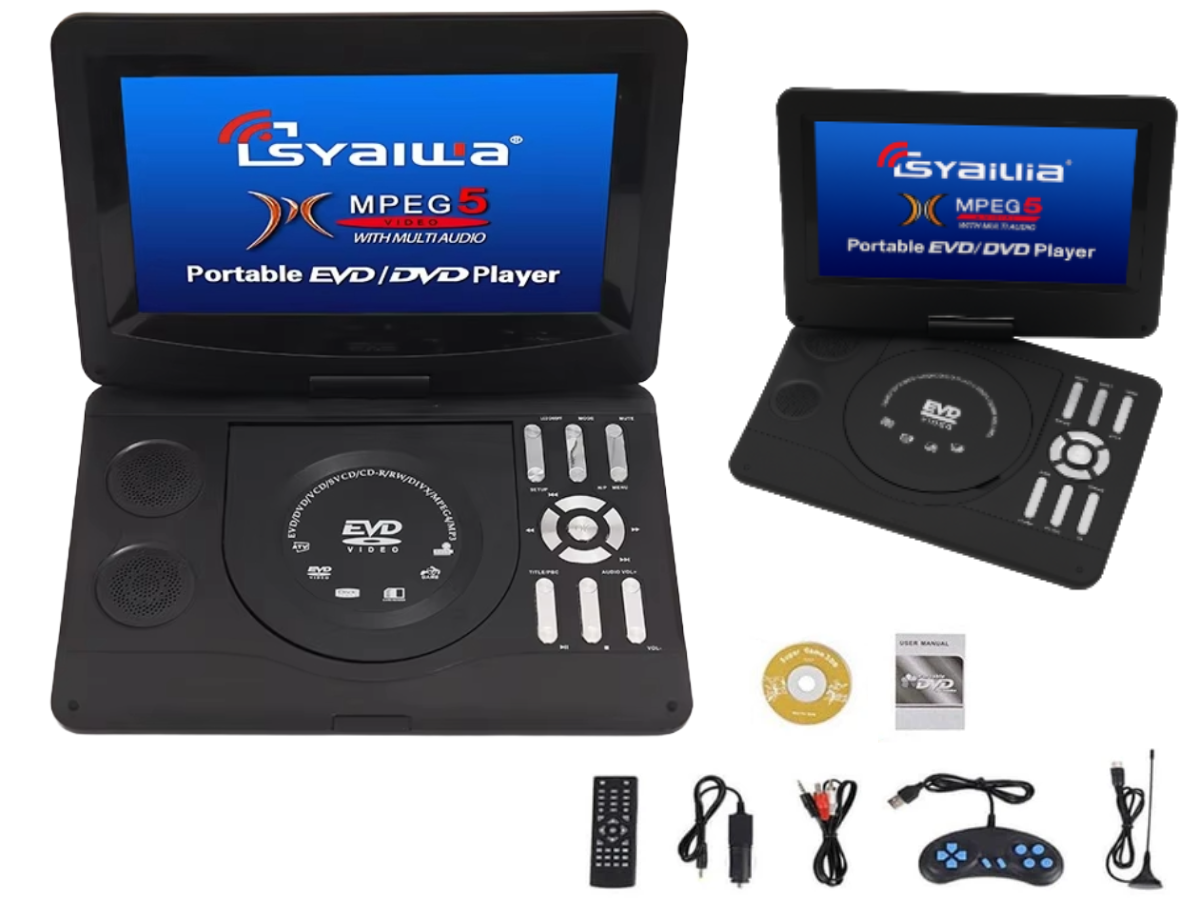 10.1" Portable DVD Player HD TV Home & Car DVD Player