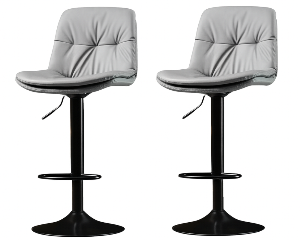 Set of 2 Bar Stool Height Adjustable Bar Stools