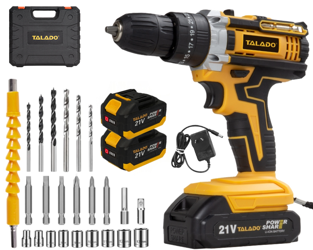 Cordless Impact Electric Drill Driver with Battery