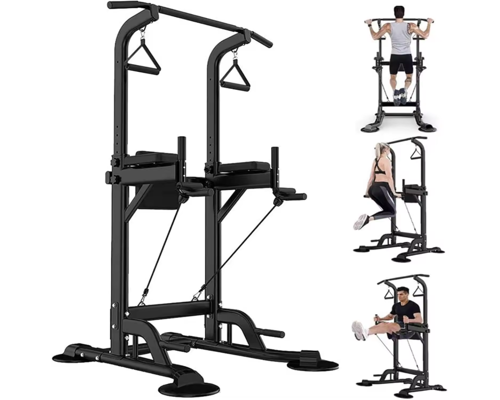 Adjustable Chin Up Pull Up Power Tower Station Workout