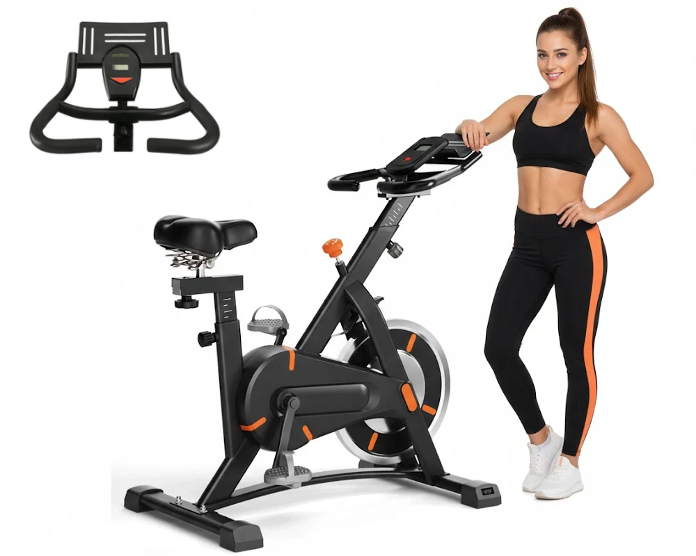Adjustable Exercise Fitness Bike Spin Bike Heavy Duty