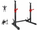 Adjustable Barbell Squat Rack Stand