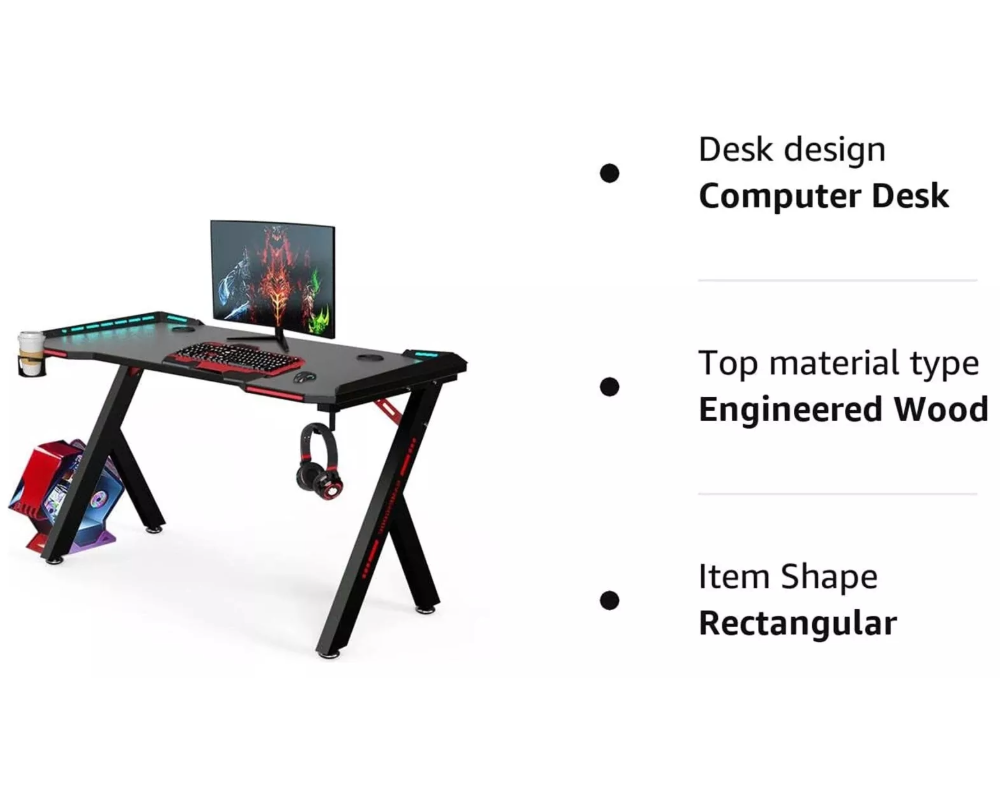 Gaming Chair with Desk Combo