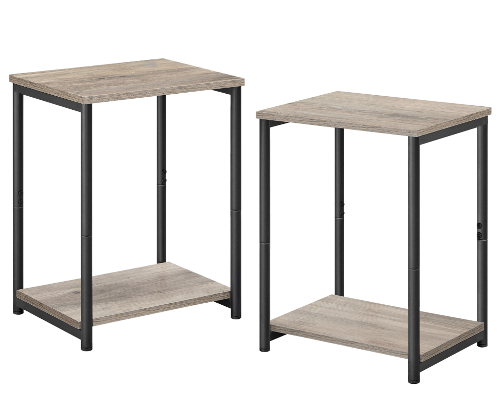 VASAGLE Side Tables End Table (Greige)