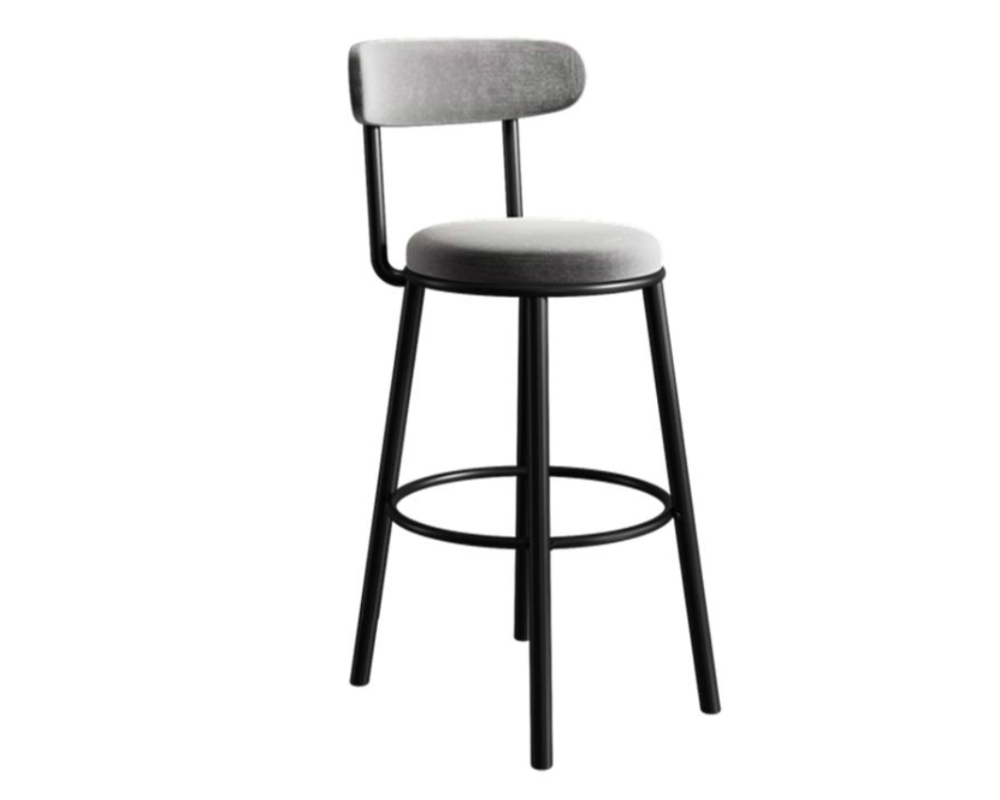 Bar Stools Velvet Kitchen Island Stool Grey
