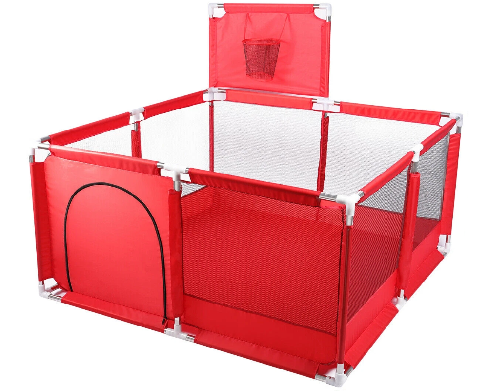 Baby Kids Playpen Yard Fence Play Pen Red