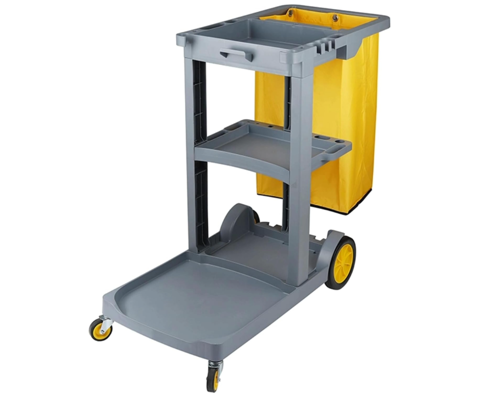 Cleaning trolley Janitors cart Grey