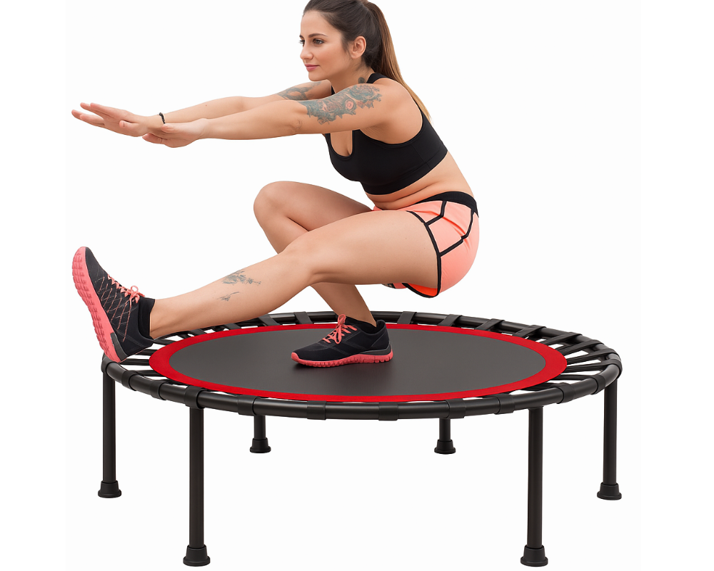Foldable Mini Trampoline Rebounder 50"