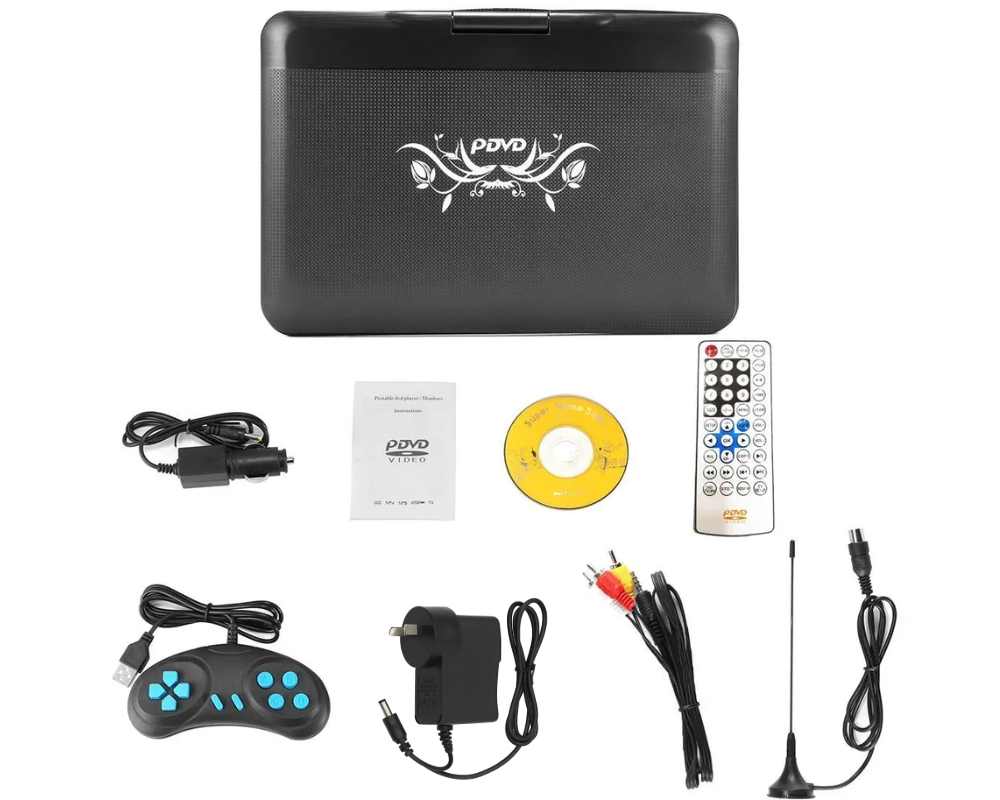 10.1" Portable DVD Player HD TV Home & Car DVD Player