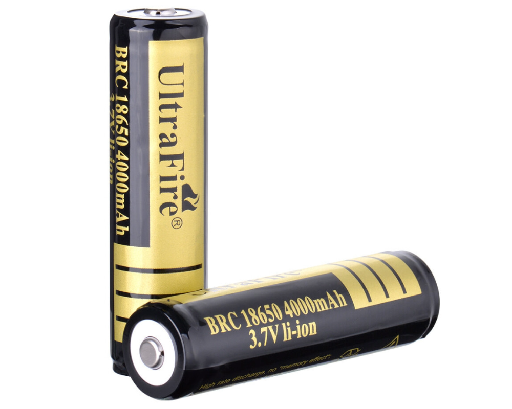 2 x 18650 Battery Rechargeable Battery