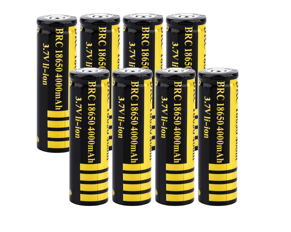 18650 Battery Rechargeable Batteries 8pcs