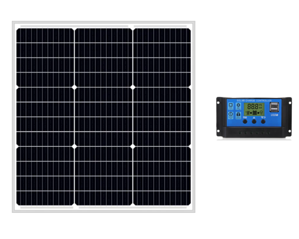 60W Solar Panel With Solar Charge Controller
