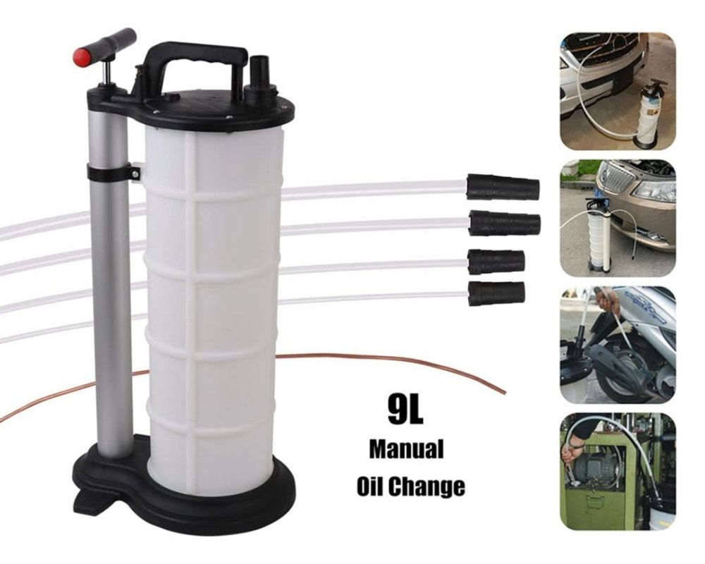 9L Manual Waste Oil Fluid Extractor Pump Fuel Car Boat Transfer