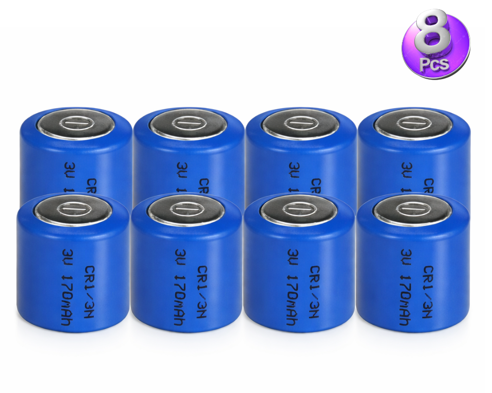 8PCS CR1/3N Lithium Battery 2L76, K58L, DL1/3N, 5018LC, CR11108, CR1/3N, CR13N