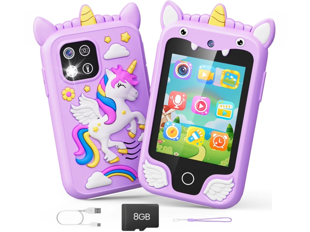 Smart Phone with 8GB Card & Holographic Pyramid 2.8"Touchscreen Learning Toy For Girl Boy
