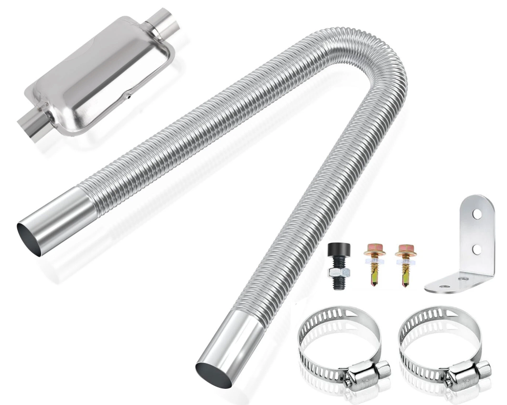 Exhaust Pipe Hose Air Diesel Heating Car Parking Silencer Muffler Filter
