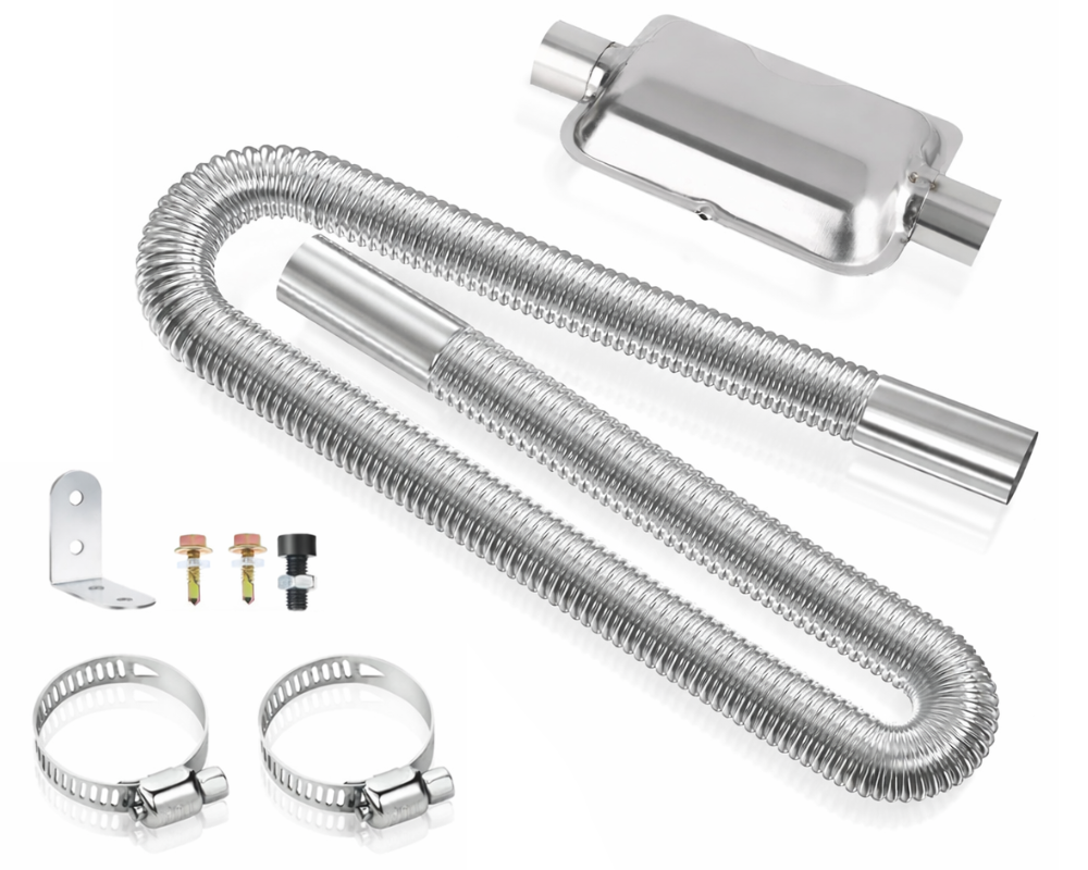 Exhaust Pipe Hose Air Diesel Heating Car Parking Silencer Muffler Filter