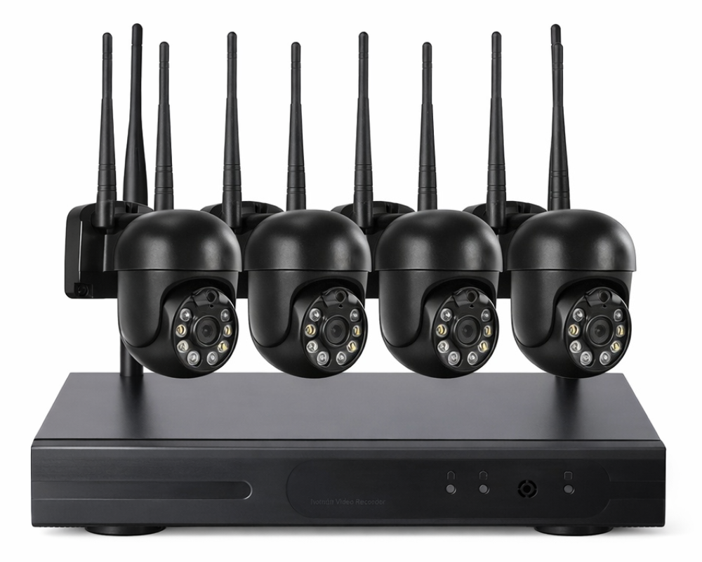 Wireless Security Camera System 4 Cameras 2MP