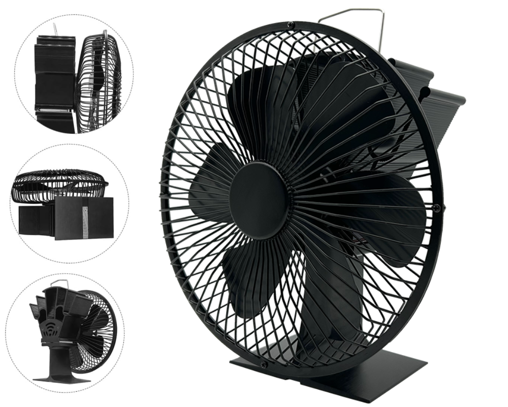 Stove Fan Fireplace Fan 6 Blade