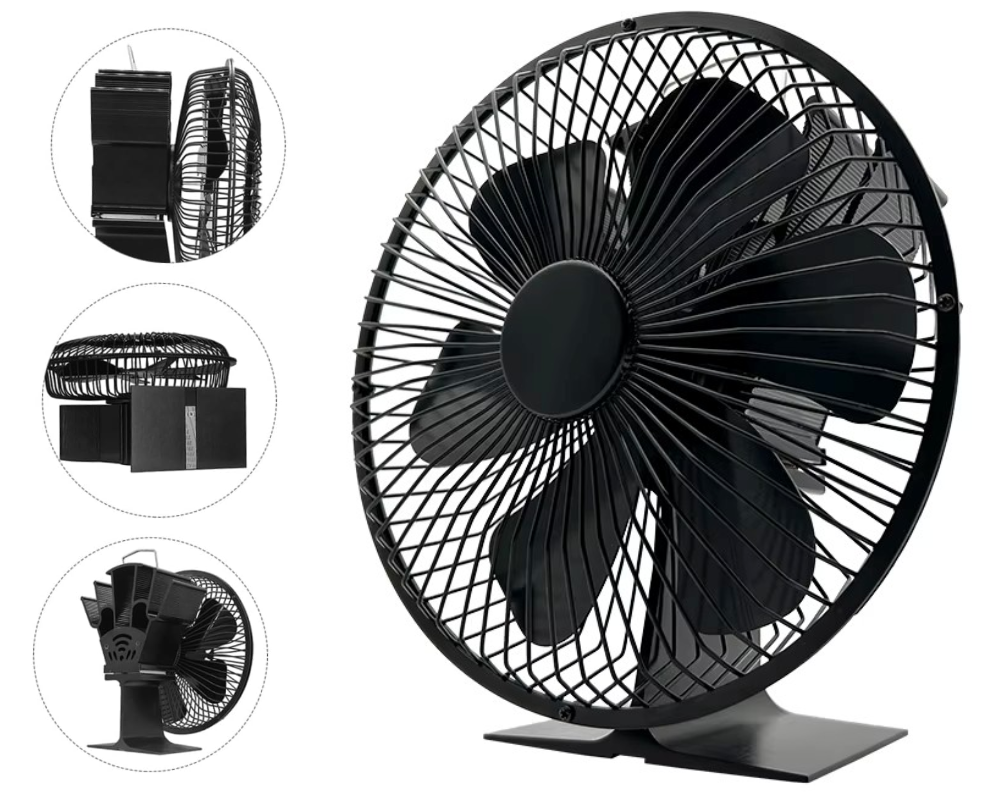 Stove Fan Fireplace Fan 6 Blade