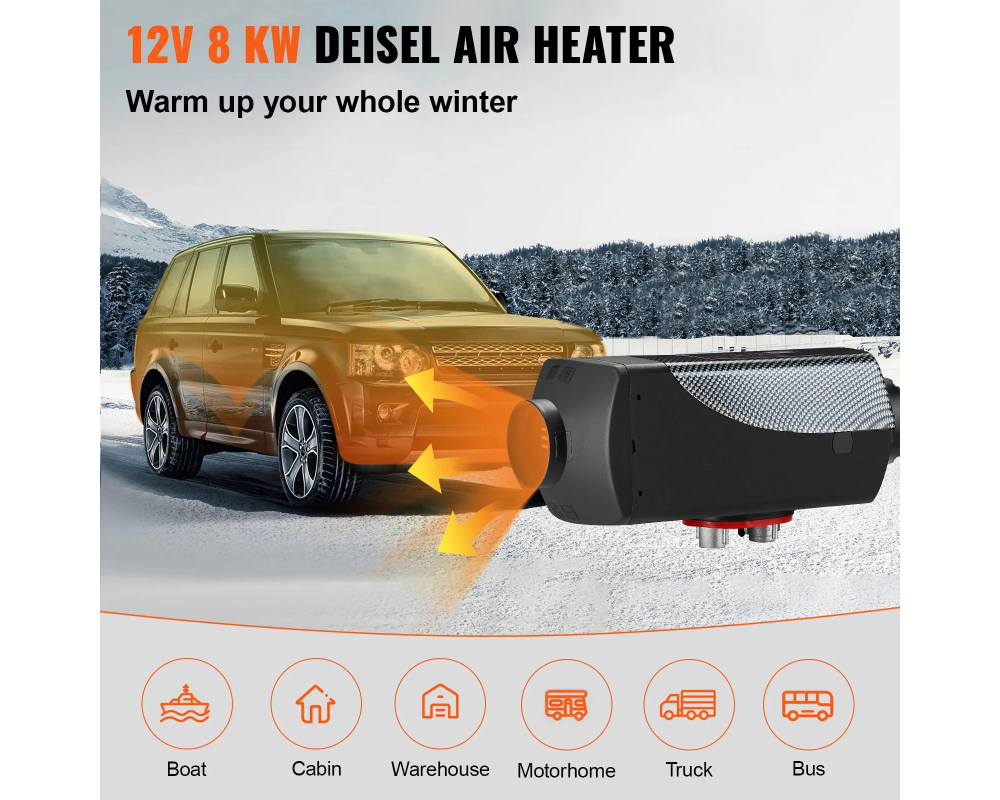 12V Diesel Air Heater 8KW