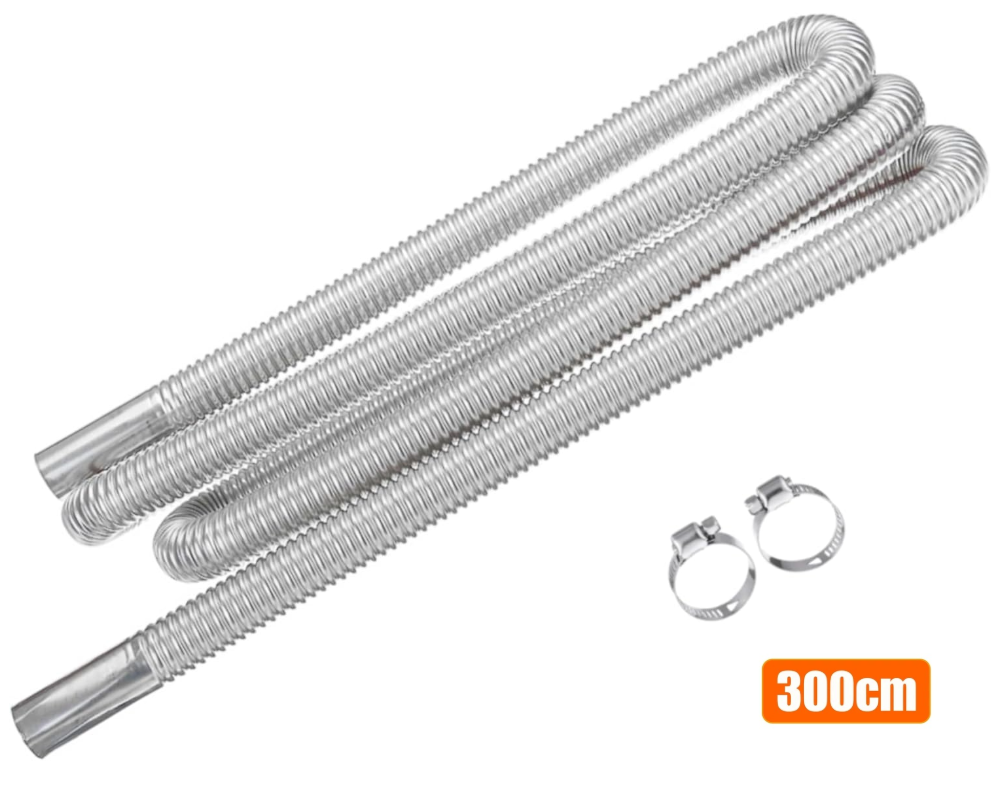 300cm Air Diesel Parking Heater Stainless Steel Exhaust Pipe Tube Gas