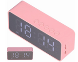 Digital Smart Alarm Clock With Bluetooth Speaker (Pink)