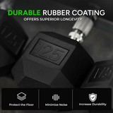 Hexagonal Dumbbell Set 12.5Kg Each