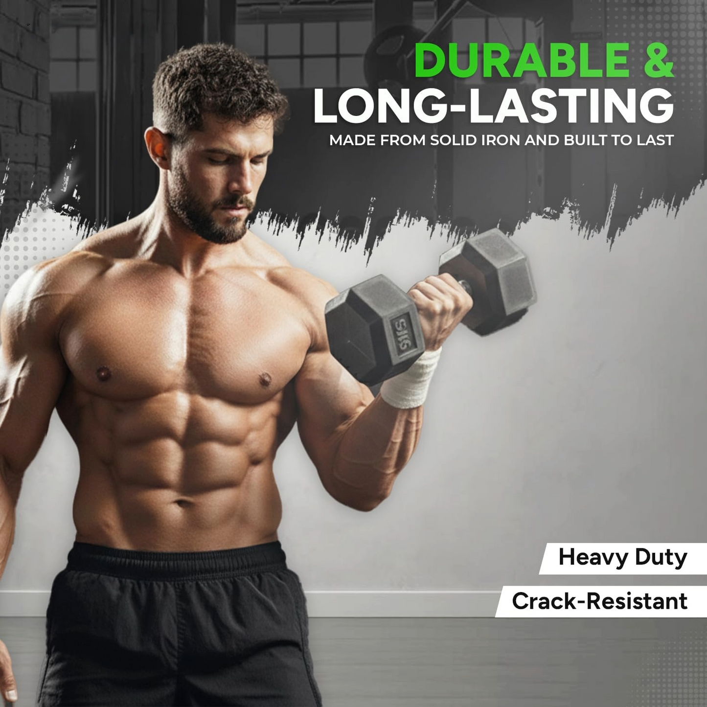 Hexagonal Dumbbell Hex Set 20Kg Each