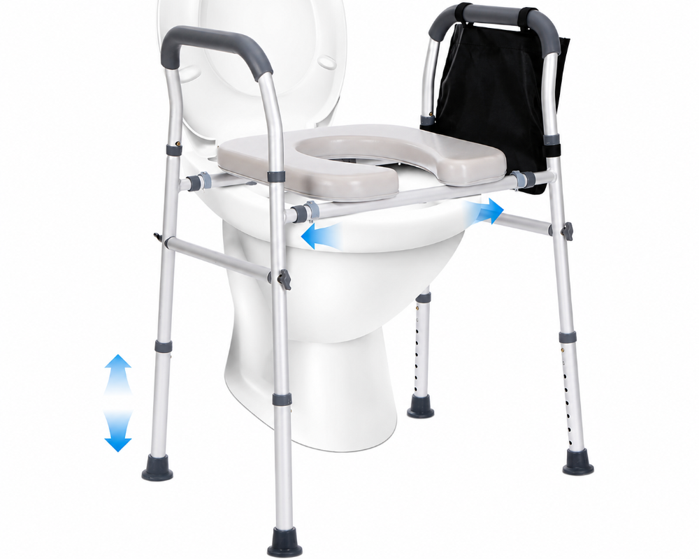 Adjustable Raised Toilet Seat