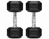 Hexagonal Dumbbell Set 12.5Kg Each